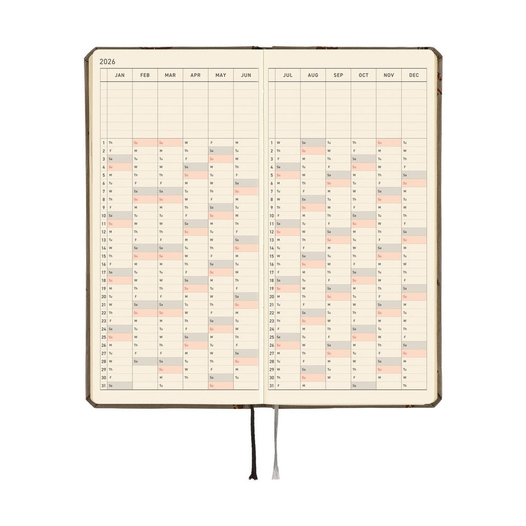 Hobonichi Techo 2026 Weeks MEGA ENG - Bow & Tie: Galloping Horses