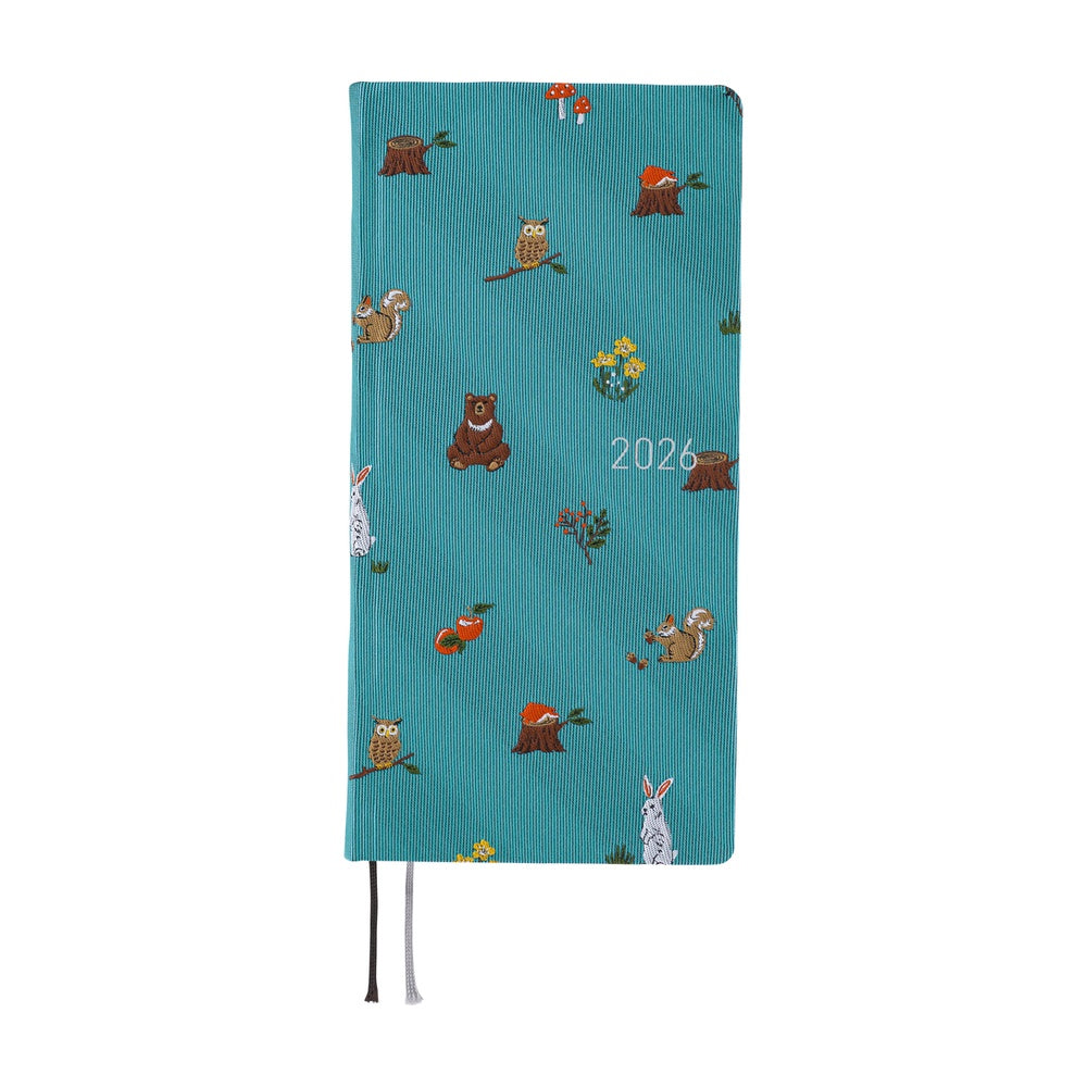 Hobonichi Techo 2026 Weeks MEGA ENG - Bow & Tie: In the Forest