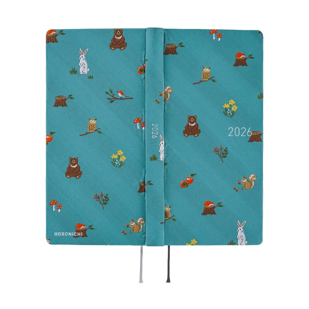 Hobonichi Techo 2026 Weeks MEGA ENG - Bow & Tie: In the Forest