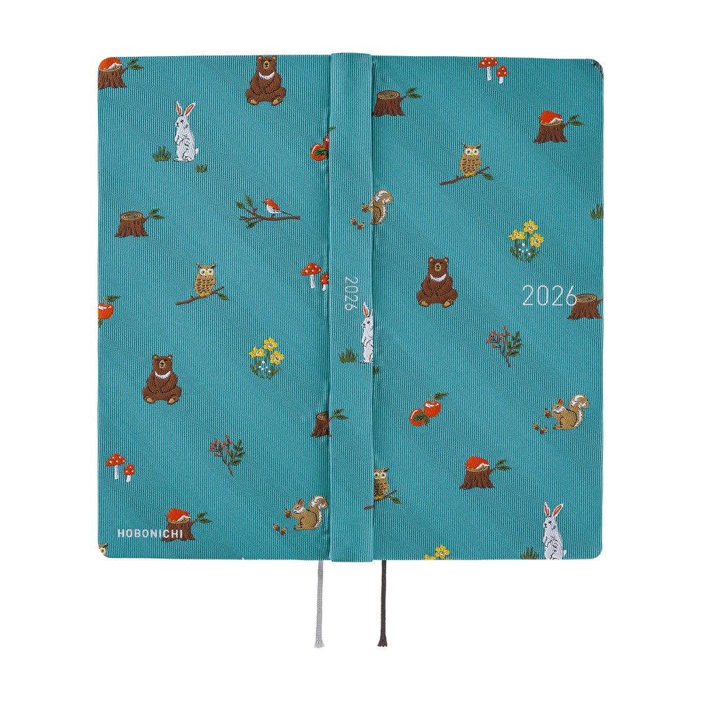 Hobonichi Techo 2026 Weeks MEGA ENG - Bow & Tie: In the Forest