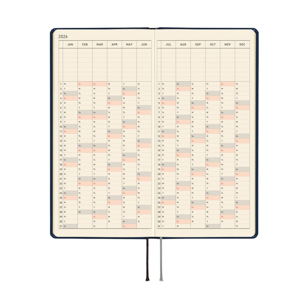 Hobonichi Techo 2026 Weeks MEGA ENG - Colors: Cosmo Blue