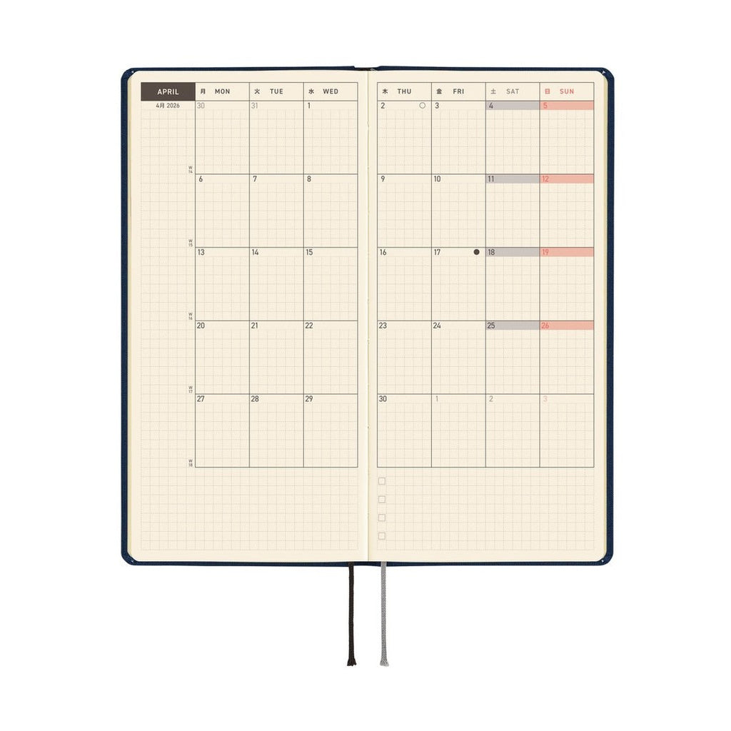 Hobonichi Techo 2026 Weeks MEGA ENG - Colors: Cosmo Blue
