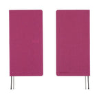 Front and back covers of Hobonichi Techo 2026 Weeks MEGA ENG with pink foil branding