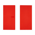 Front and back views of tomato red Hobonichi Techo 2026 Weeks MEGA softcover diary