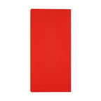 Back view of tomato red Hobonichi Techo 2026 planner with faint embossed branding