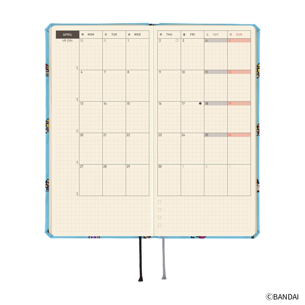 Hobonichi Techo 2026 Weeks - Tamagotchi: Our Tamagotchi Japanese/Tall & Slim/Apr Start