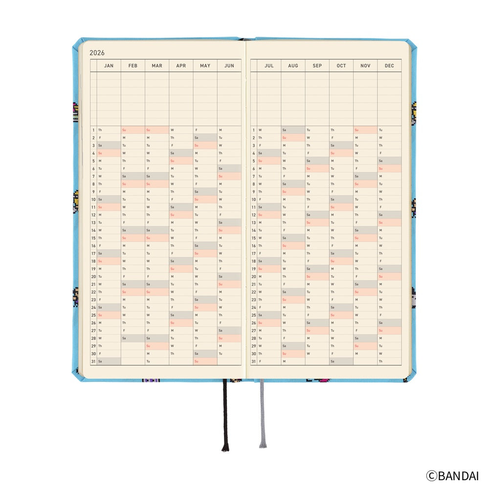 Hobonichi Techo 2026 Weeks - Tamagotchi: Our Tamagotchi Japanese/Tall & Slim/Apr Start