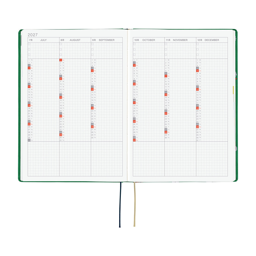 Hobonichi Techo 2027 A5 HON ENG - Bow & Tie: Sheep Sheep Sheep