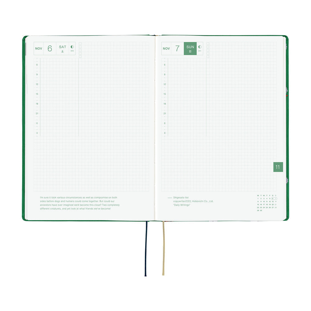 Hobonichi Techo 2027 A5 HON ENG - Bow & Tie: Sheep Sheep Sheep