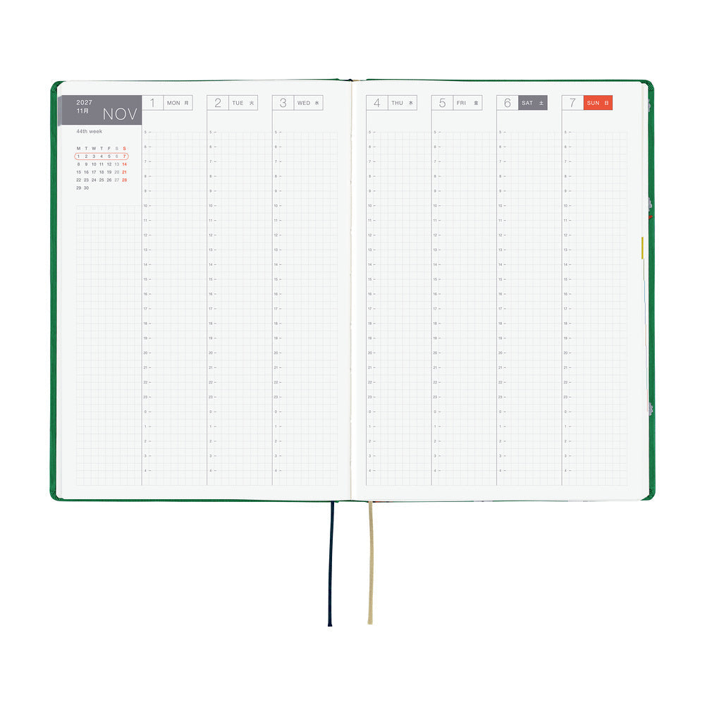 Hobonichi Techo 2027 A5 HON ENG - Bow & Tie: Sheep Sheep Sheep