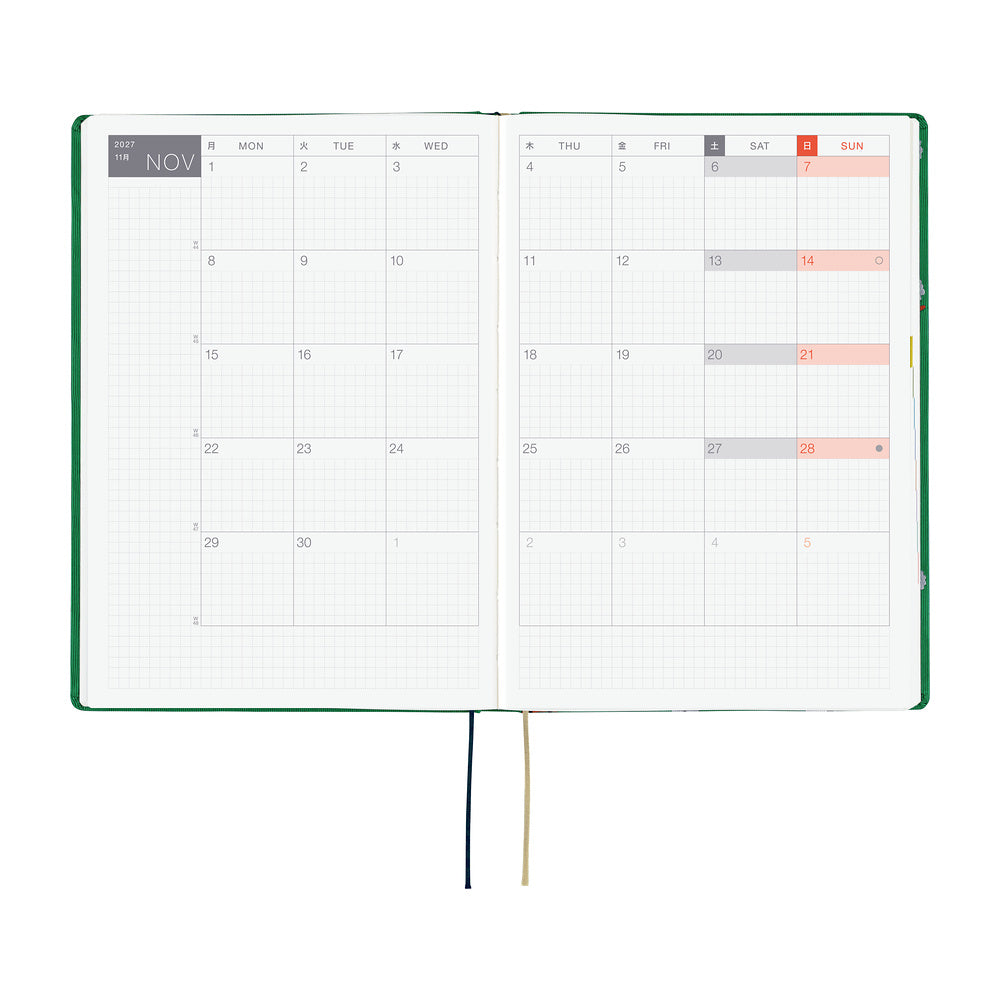 Hobonichi Techo 2027 A5 HON ENG - Bow & Tie: Sheep Sheep Sheep