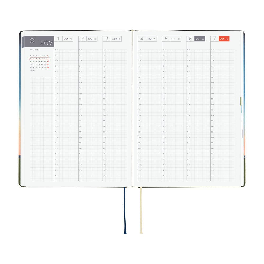 Hobonichi Techo 2027 A5 HON ENG - Hiroko Kubota: String Telephone Until the Moon is Full