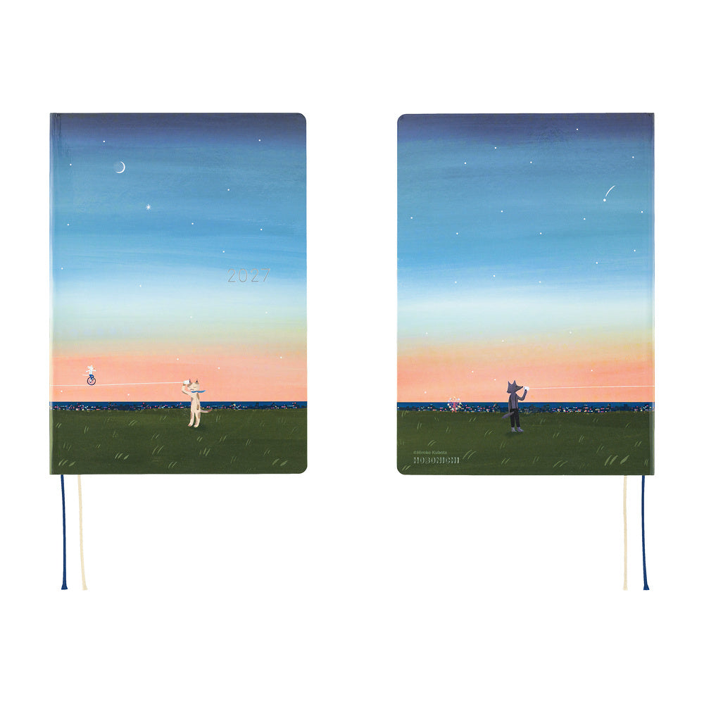 Hobonichi Techo 2027 A5 HON ENG - Hiroko Kubota: String Telephone Until the Moon is Full