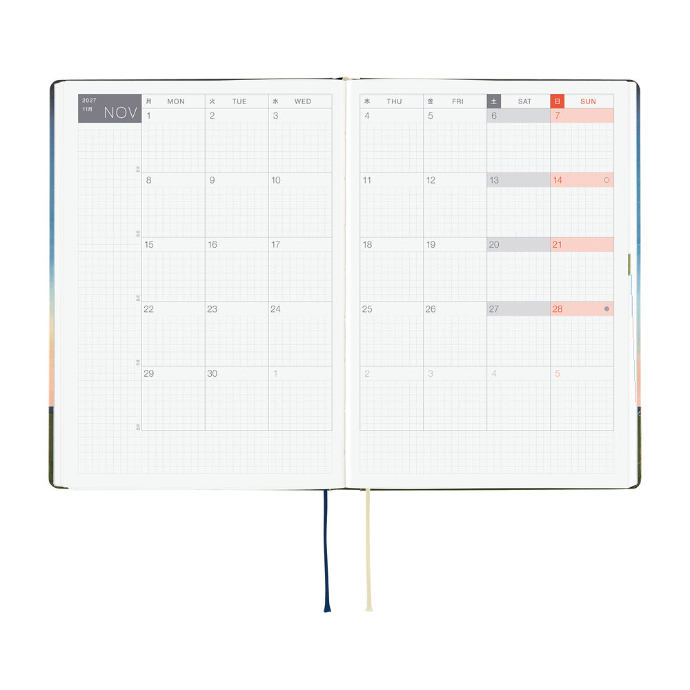 Hobonichi Techo 2027 A5 HON ENG - Hiroko Kubota: String Telephone Until the Moon is Full