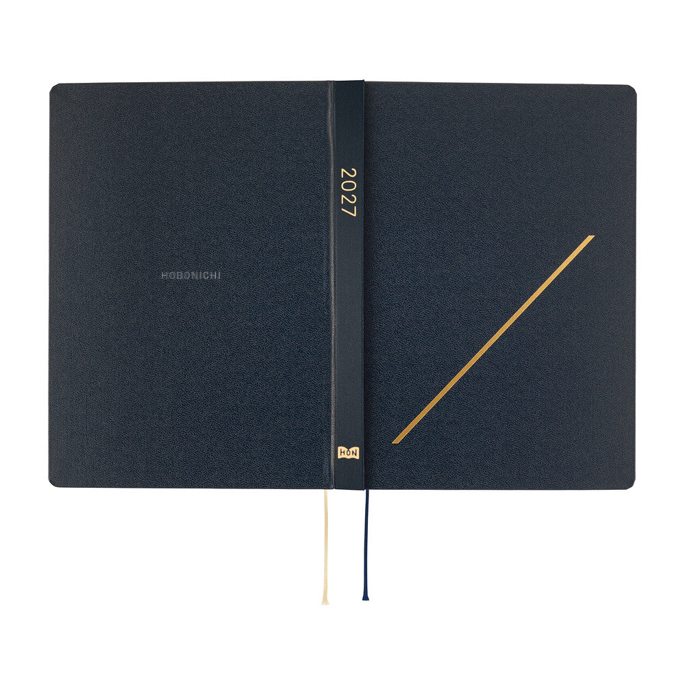 Hobonichi Techo 2027 A5 HON ENG - Slash (Navy)
