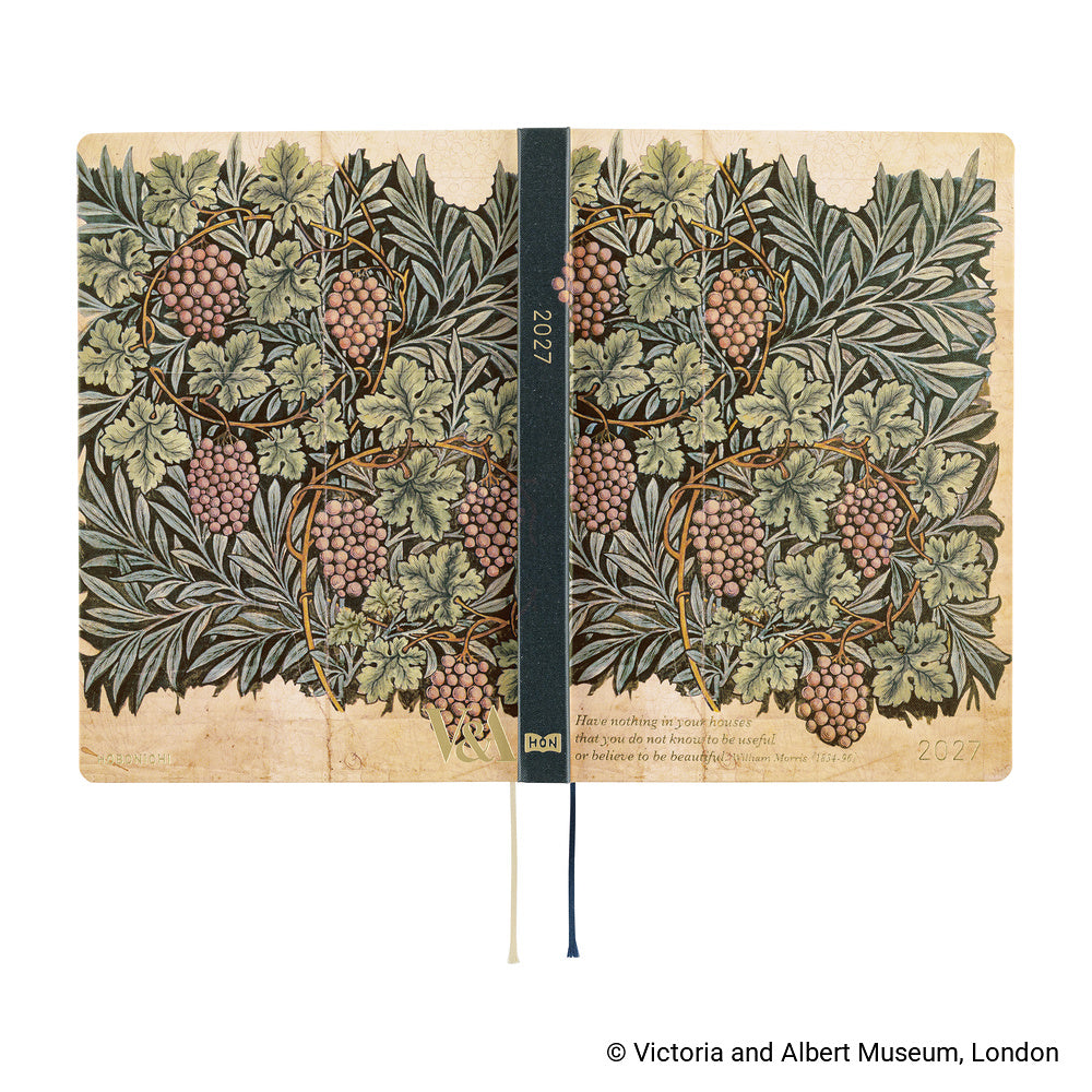 Hobonichi Techo 2027 A5 HON ENG - V&A Series: Vine