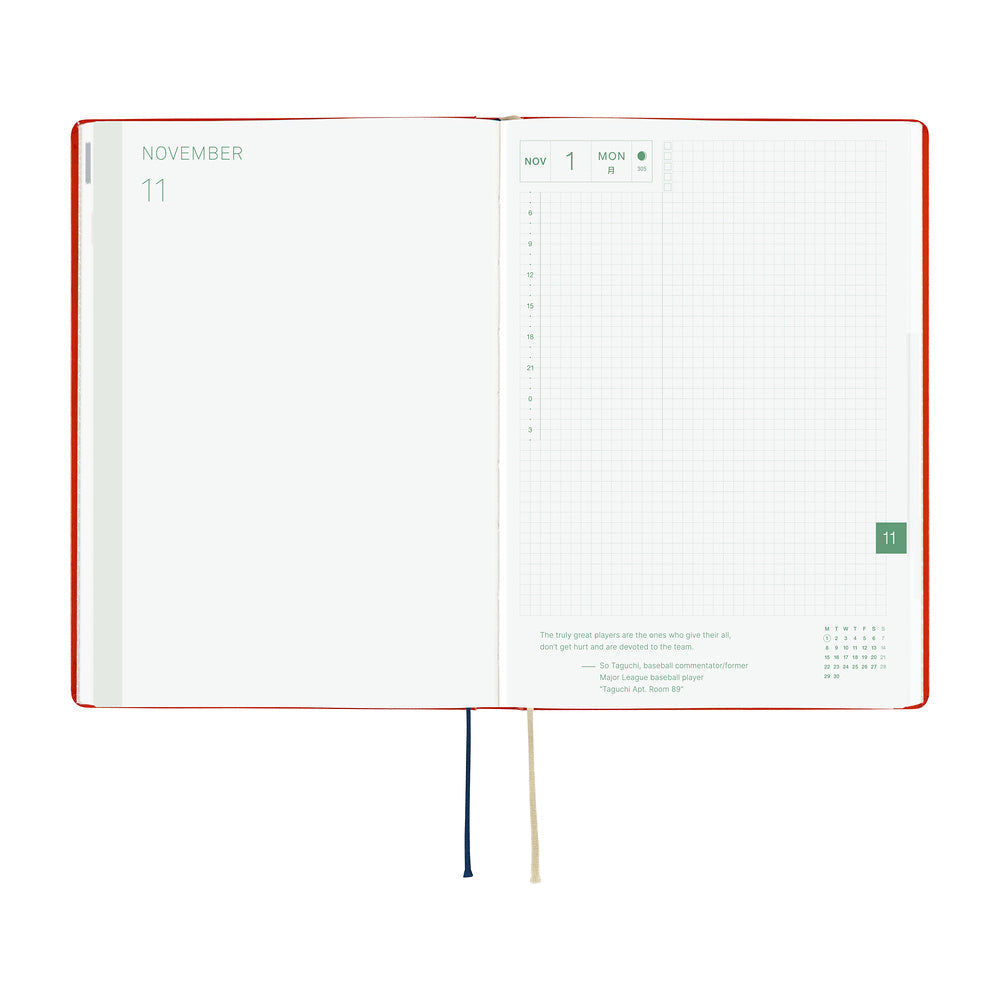 Hobonichi Techo 2027 A5 HON ENG - Yumi Kitagishi: White Cat and Rabbit’s Tea Room