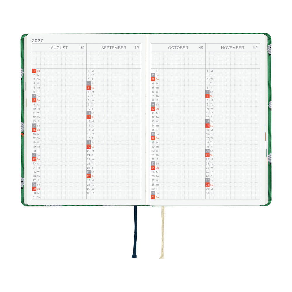 Hobonichi Techo 2027 A6 HON ENG - Bow & Tie: Sheep Sheep Sheep
