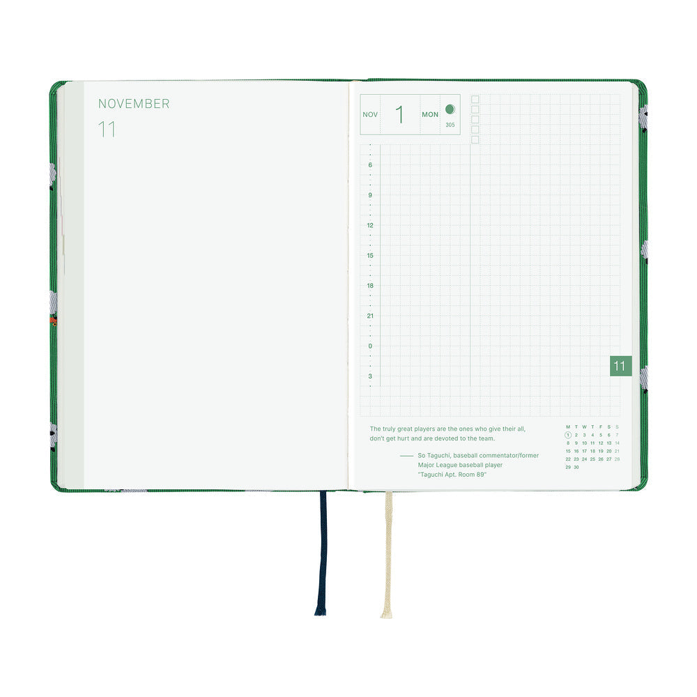 Hobonichi Techo 2027 A6 HON ENG - Bow & Tie: Sheep Sheep Sheep