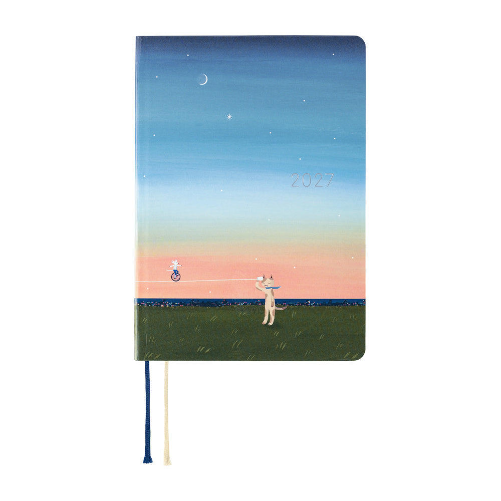 Hobonichi Techo 2027 A6 HON ENG - Hiroko Kubota: String Telephone Until the Moon is Full