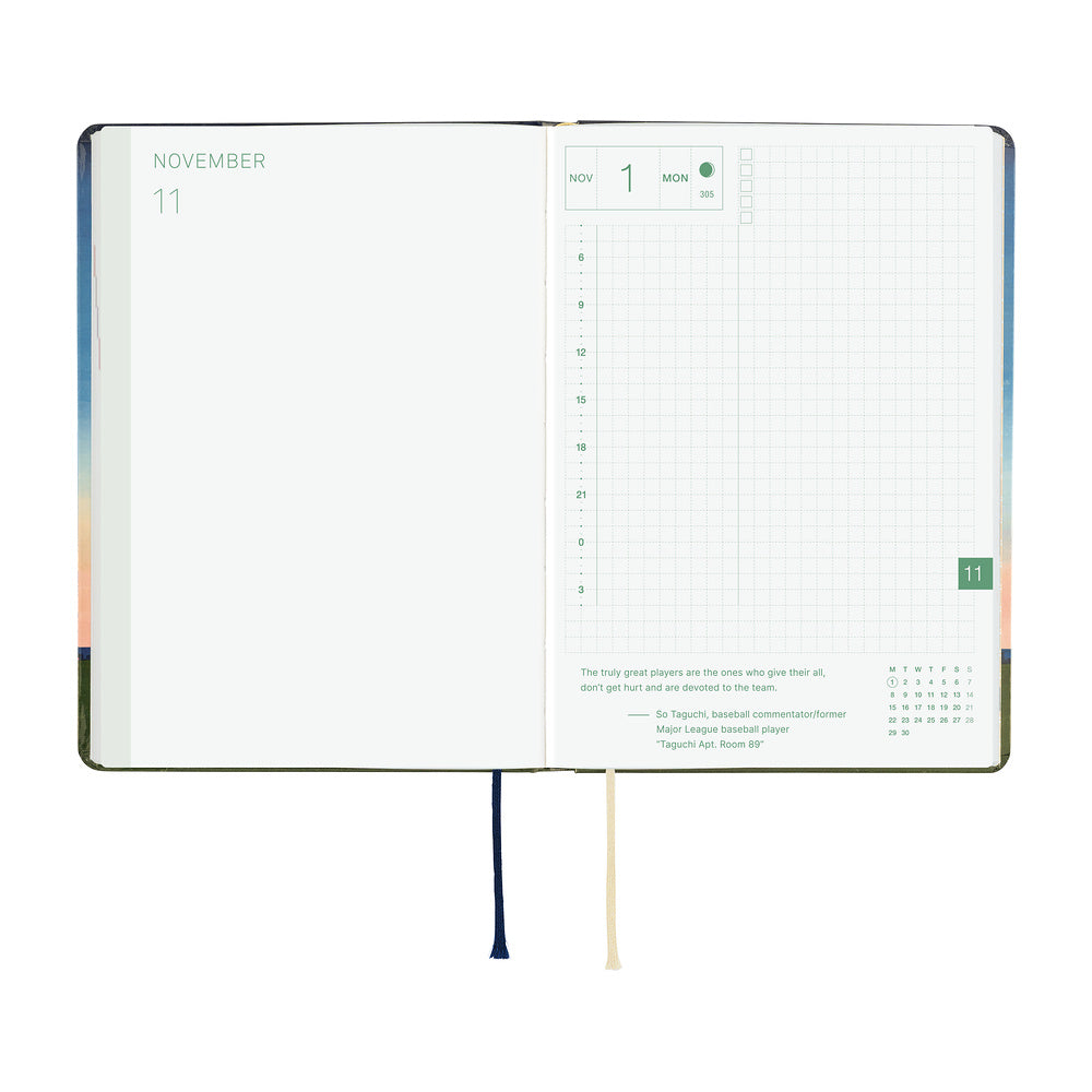 Hobonichi Techo 2027 A6 HON ENG - Hiroko Kubota: String Telephone Until the Moon is Full