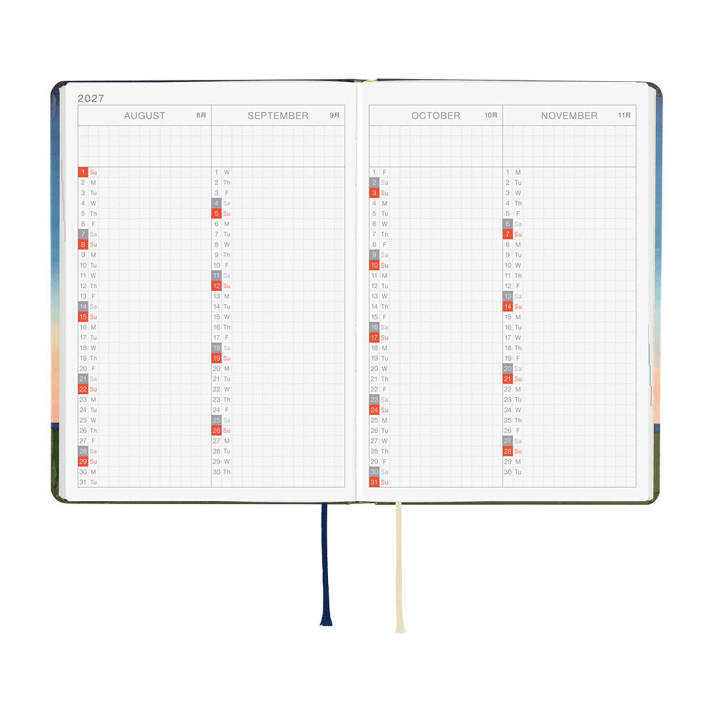 Hobonichi Techo 2027 A6 HON ENG - Hiroko Kubota: String Telephone Until the Moon is Full