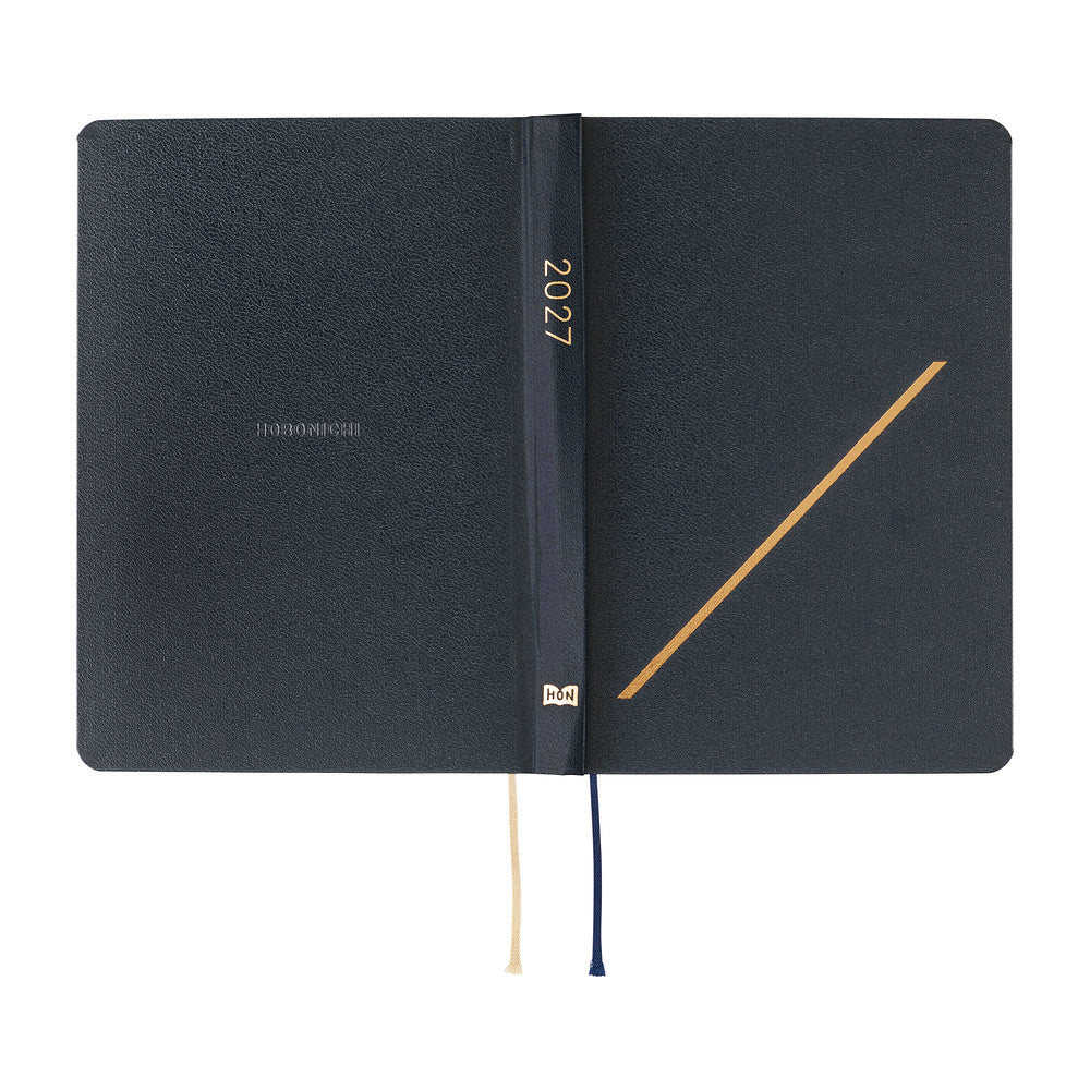 Hobonichi Techo 2027 A6 HON ENG - Slash (Navy)