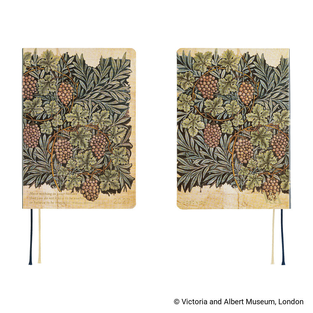 Hobonichi Techo 2027 A6 HON ENG - V&A Series: Vine