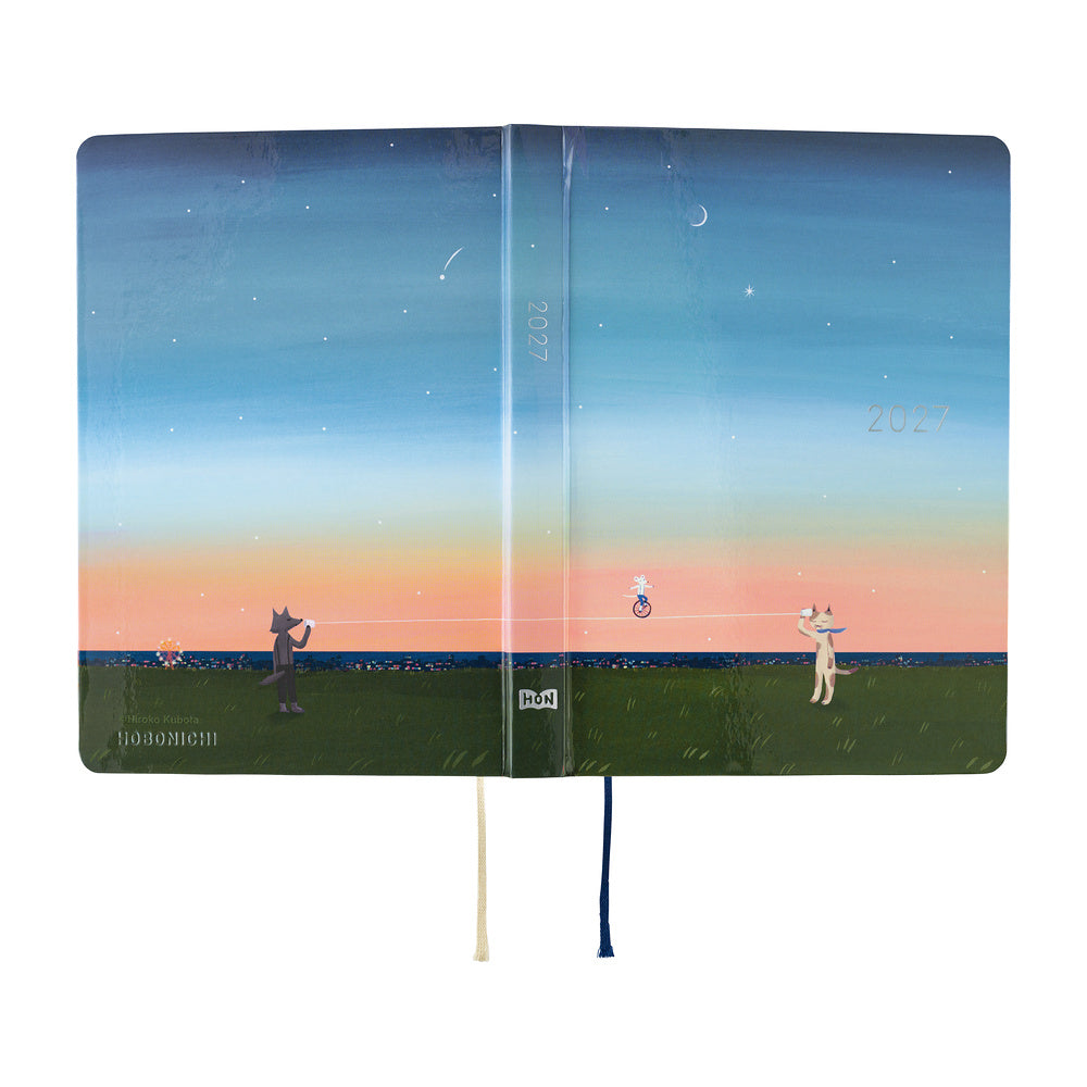 Hobonichi Techo 2027 A6 HON JPN - Hiroko Kubota: String Telephone Until the Moon is Full