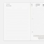 Hobonichi Techo 2027 English Planner Book [A6 size/Daily/Jan start/Mon start]