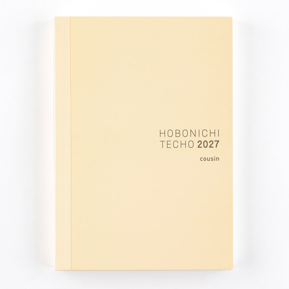 Hobonichi Techo 2027 Japanese Cousin Book [A5 size/Daily/Jan start/Mon start]