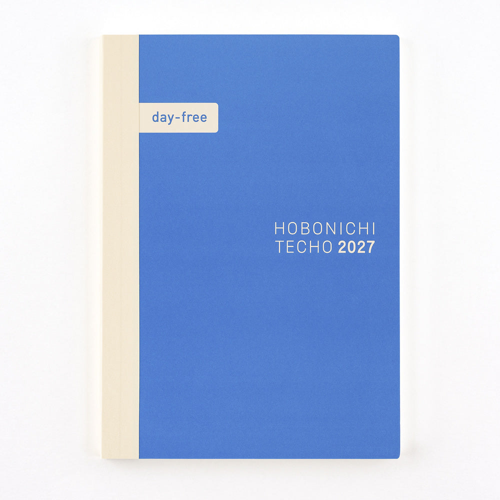 Hobonichi Techo 2027 Japanese Day-Free Book [A5 size/Monthly/Jan start/Mon start]
