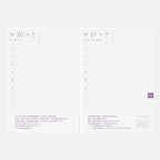 Hobonichi Techo 2027 Japanese Original Avec Books [A6 size/Daily 6-month x 2 book set/Jan start/Mon start]