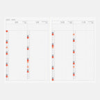 Hobonichi Techo 2027 Japanese Original Avec Books [A6 size/Daily 6-month x 2 book set/Jan start/Mon start]