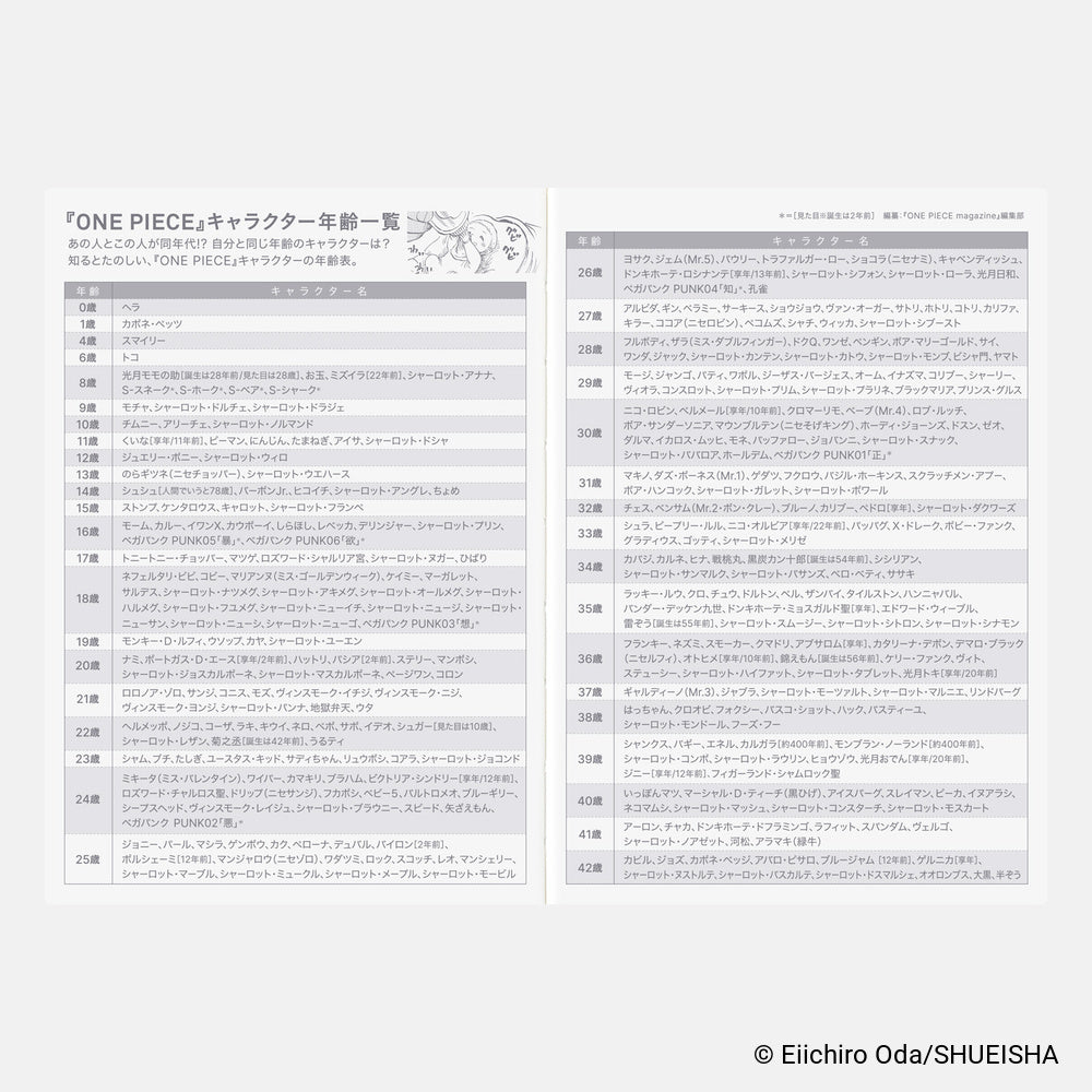 Hobonichi Techo 2027 Japanese Original Book - One Piece Edition [A6 size/Daily/Jan start/Mon start]