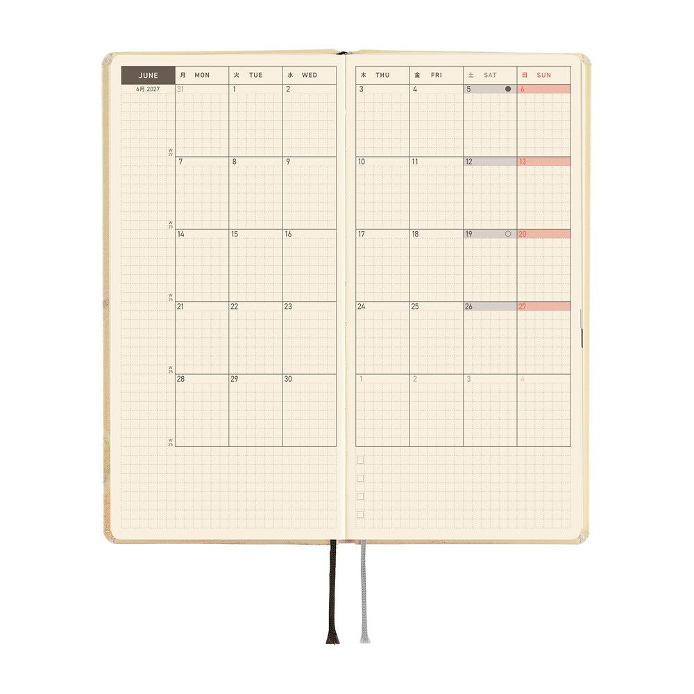 Hobonichi Techo 2027 Weeks ENG - Akiko Miyakoshi: Once, in Spring