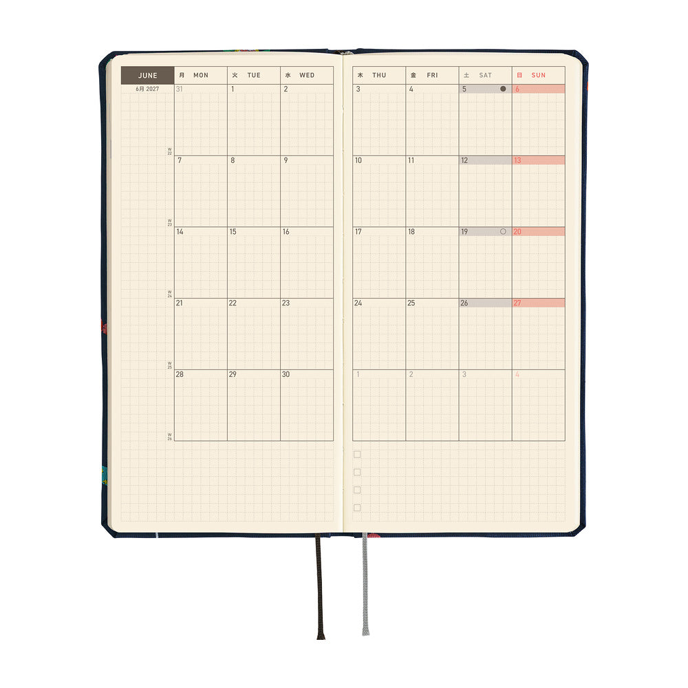 Hobonichi Techo 2027 Weeks ENG - Bow & Tie: Candy Dream