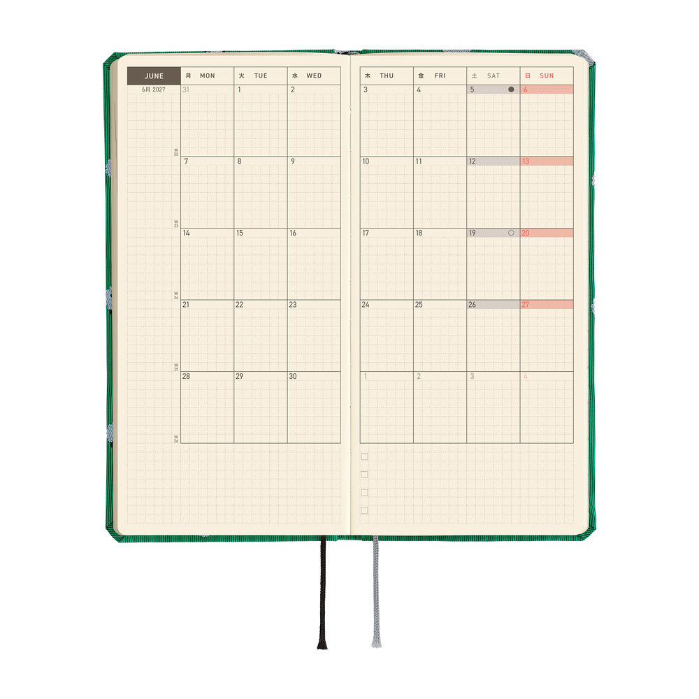 Hobonichi Techo 2027 Weeks ENG - Bow & Tie: Sheep Sheep Sheep