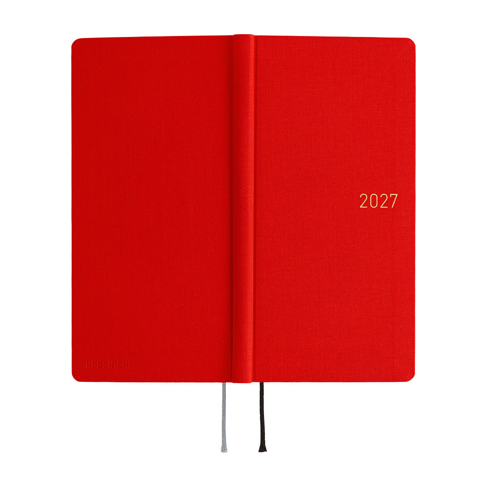 Hobonichi Techo 2027 Weeks ENG - Colours: Poppy Red