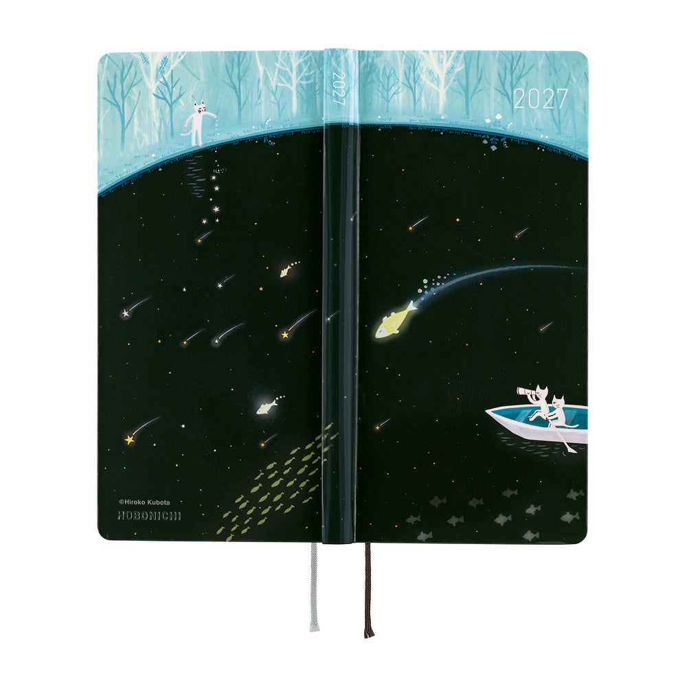 Hobonichi Techo 2027 Weeks ENG - Hiroko Kubota: Meteor Shower in the Light Blue Forest