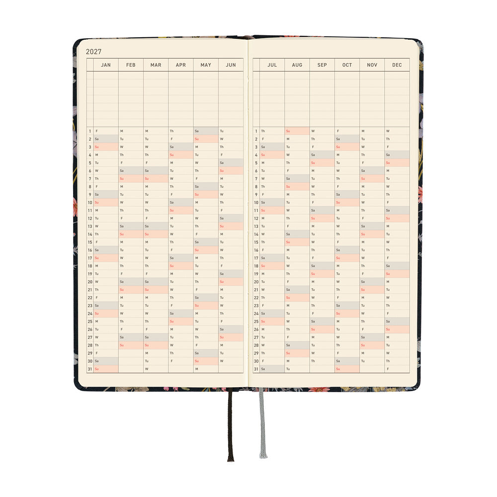 Hobonichi Techo 2027 Weeks ENG - Liberty Fabrics: Floral Remedy