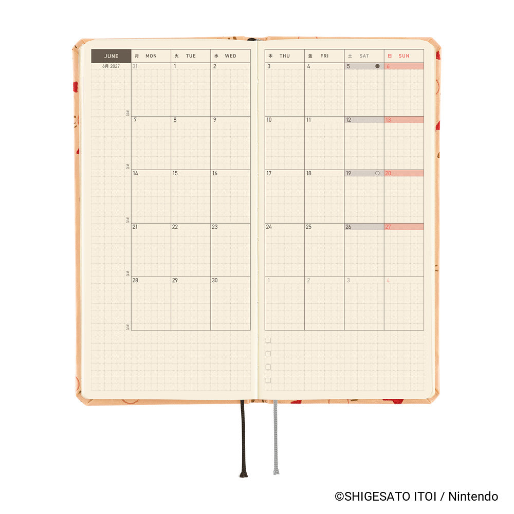 Hobonichi Techo 2027 Weeks ENG - MOTHER: Mr. Saturn Pattern
