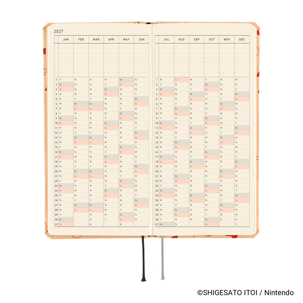 Hobonichi Techo 2027 Weeks ENG - MOTHER: Mr. Saturn Pattern