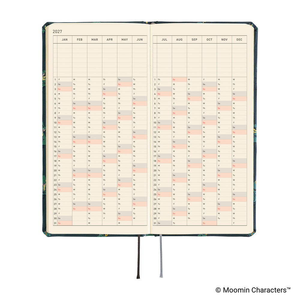 Hobonichi Techo 2027 Weeks ENG - Moomin: A Day in the Life of Snufkin