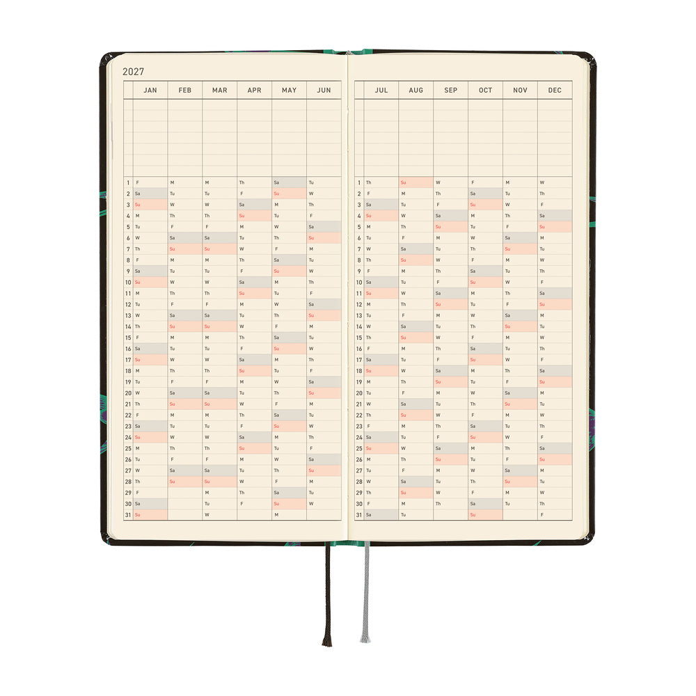 Hobonichi Techo 2027 Weeks ENG - Natal Design: Lucky Swallow