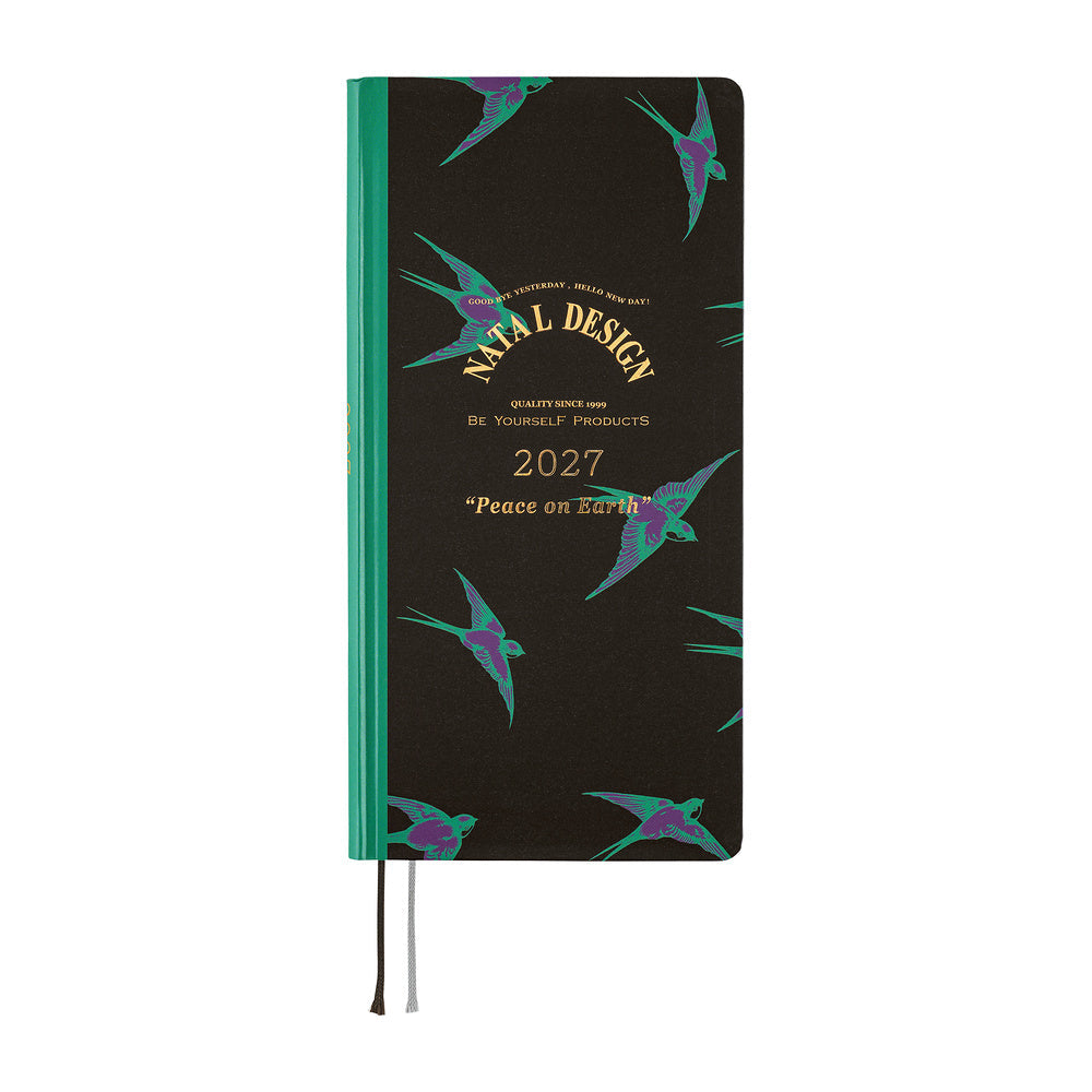 Hobonichi Techo 2027 Weeks ENG - Natal Design: Lucky Swallow