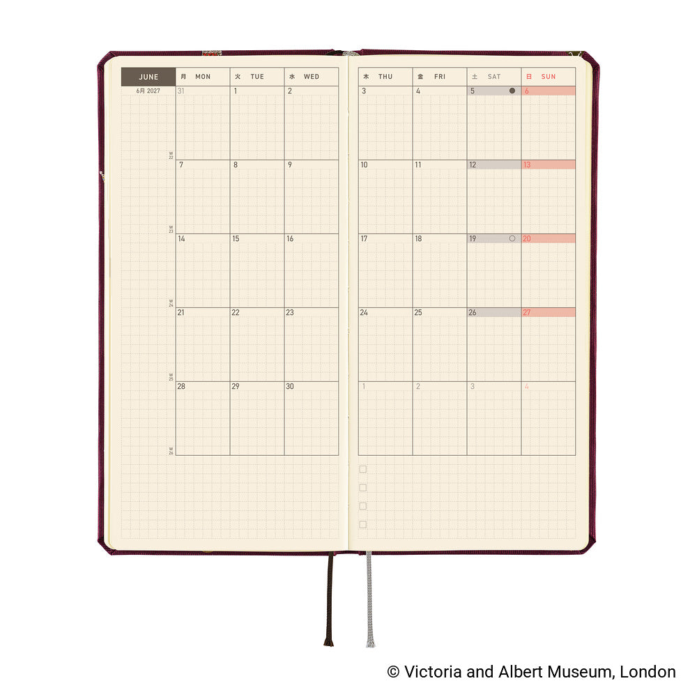Hobonichi Techo 2027 Weeks ENG - V&A Series: Welcome to the V&A