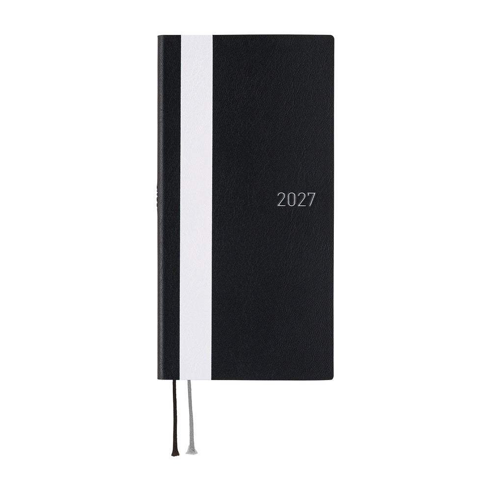Hobonichi Techo 2027 Weeks ENG - White Line: Black
