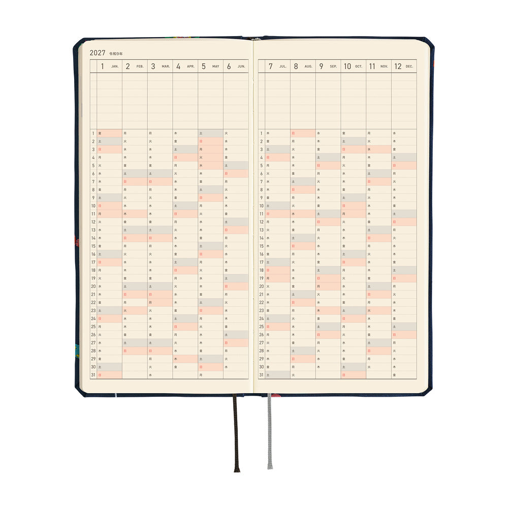 Hobonichi Techo 2027 Weeks JPN - Bow & Tie: Candy Dream