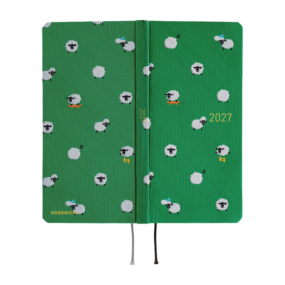 Hobonichi Techo 2027 Weeks JPN - Bow & Tie: Sheep Sheep Sheep
